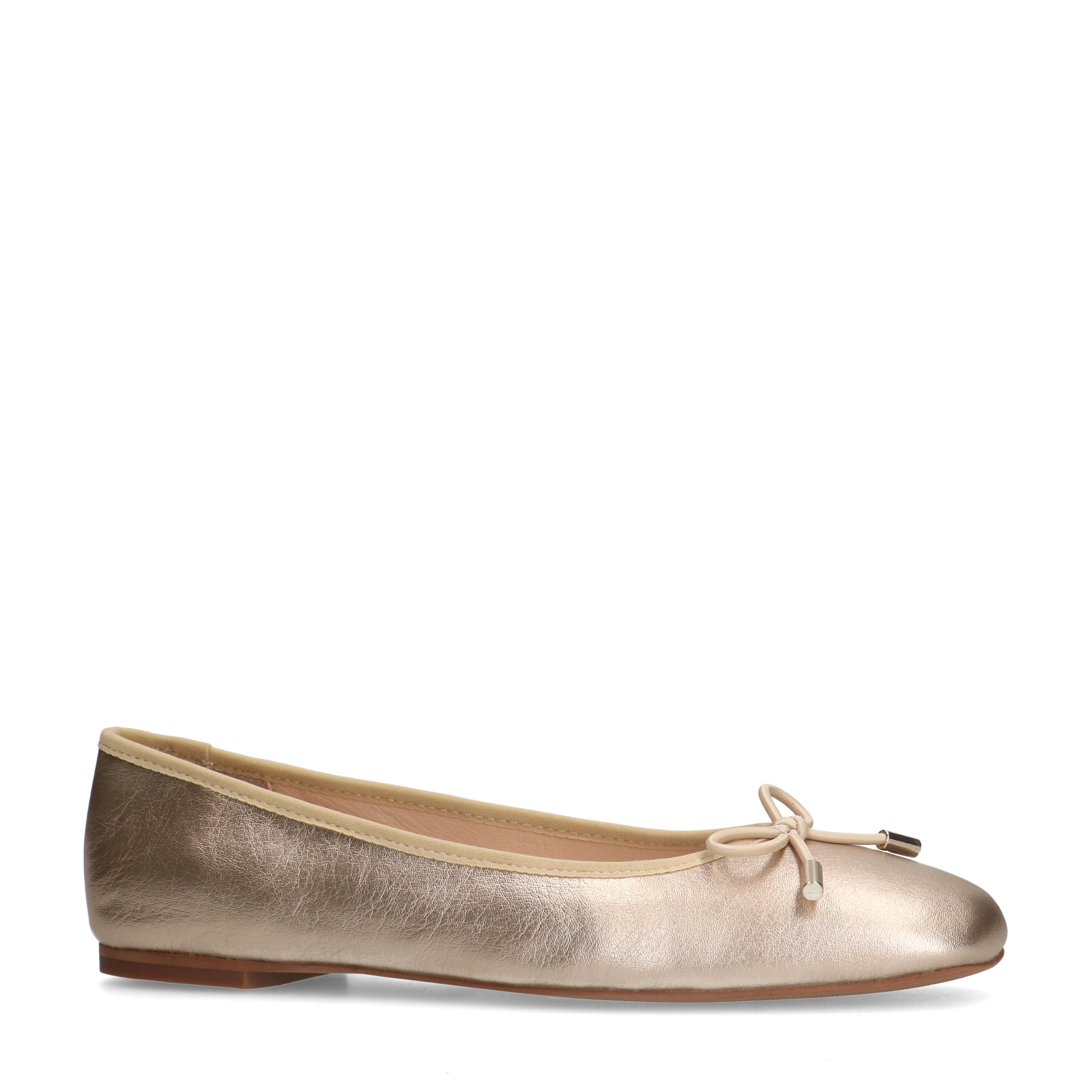 Gouden leren ballerina's
