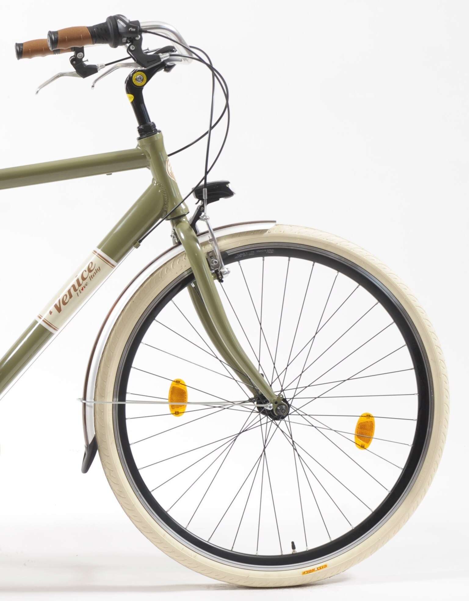 Via Veneto Cityfahrrad 28 Zoll 605 Aluminium Man Grün