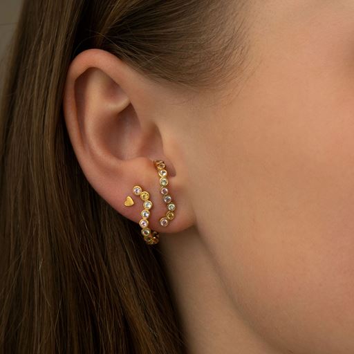 Stine A Candy Sparkle Hugging Left Ørering, Guld
