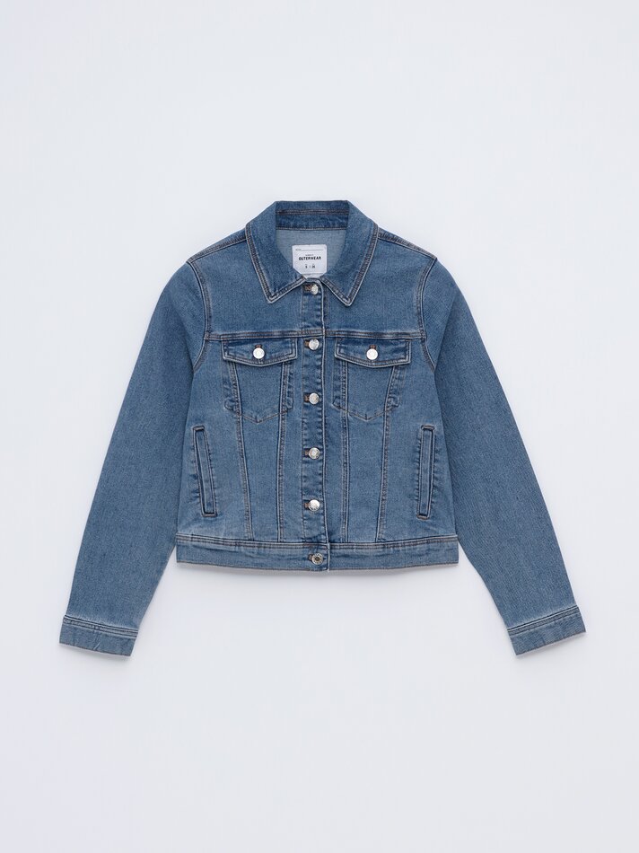 Jaqueta jeans básica - Índigo