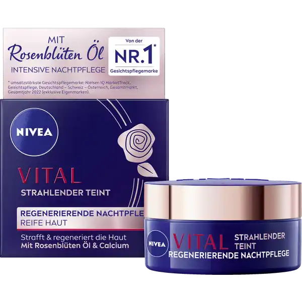 Vital strahlender Teint regenerierende Nachtpflege