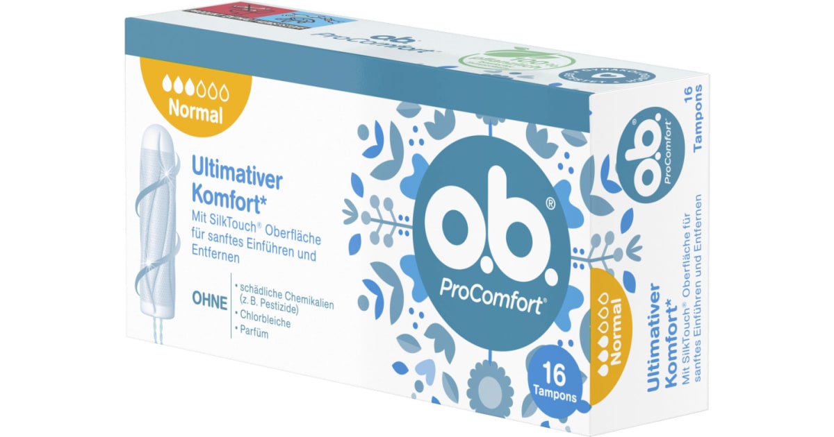 O.B. Procomfort Normal Tampon 16er-Packung