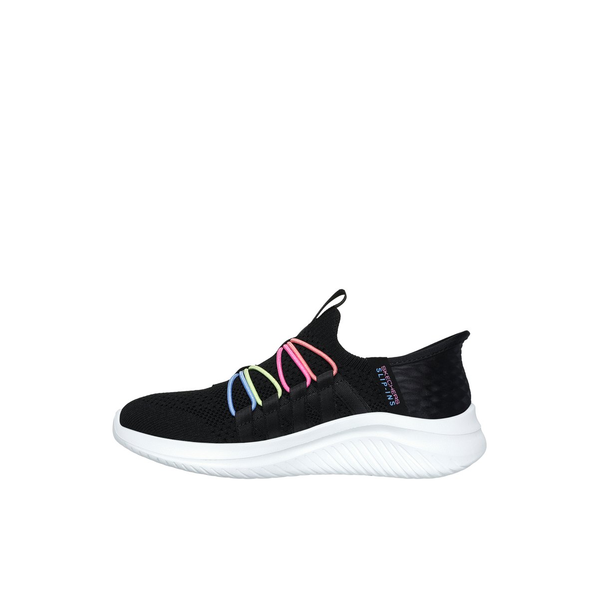 2X les points-Ultraflex-jg-Baskets - Talon plat - Noir