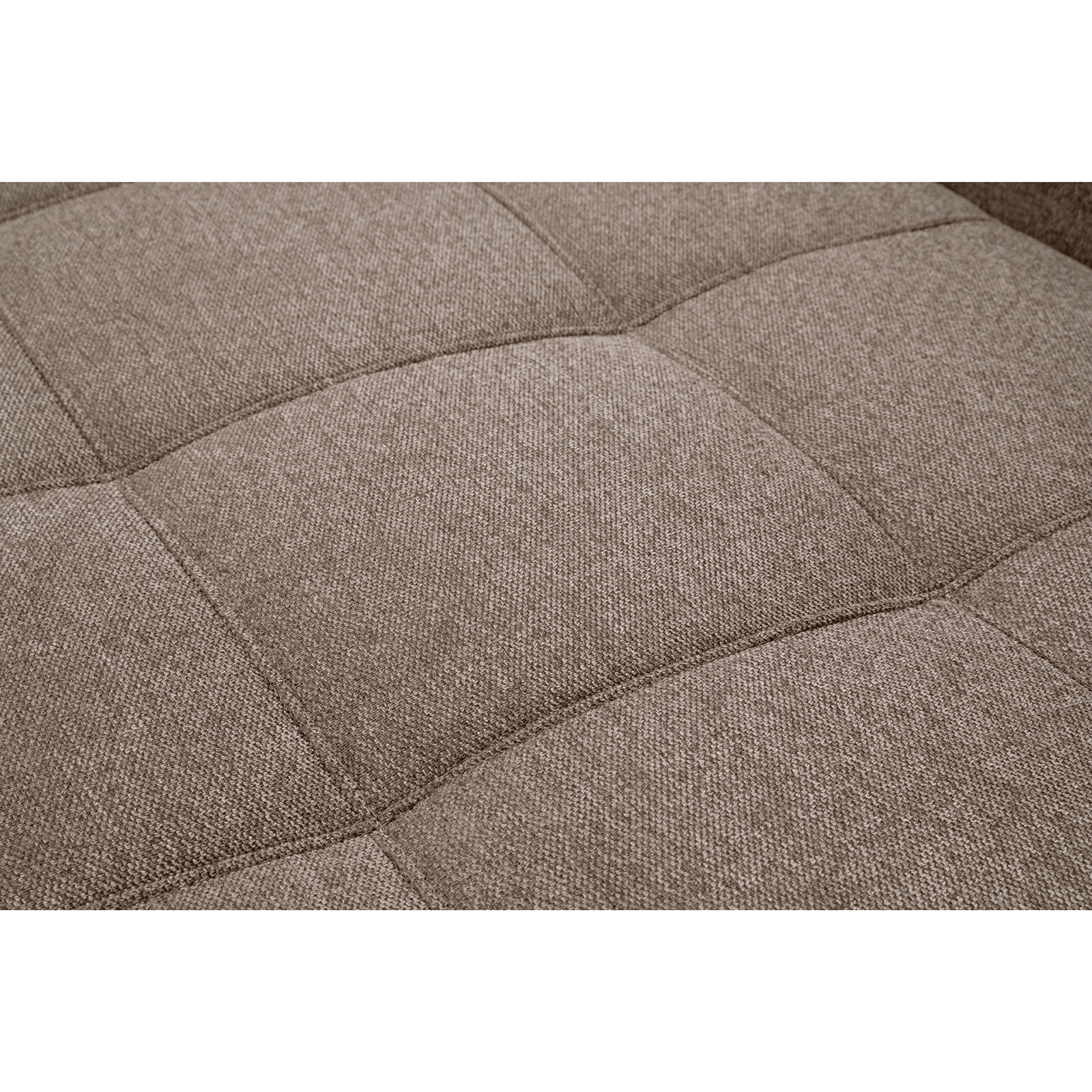Ecksofa - taupe - Boxspringfederung - Liegefunktion - Holzfüße