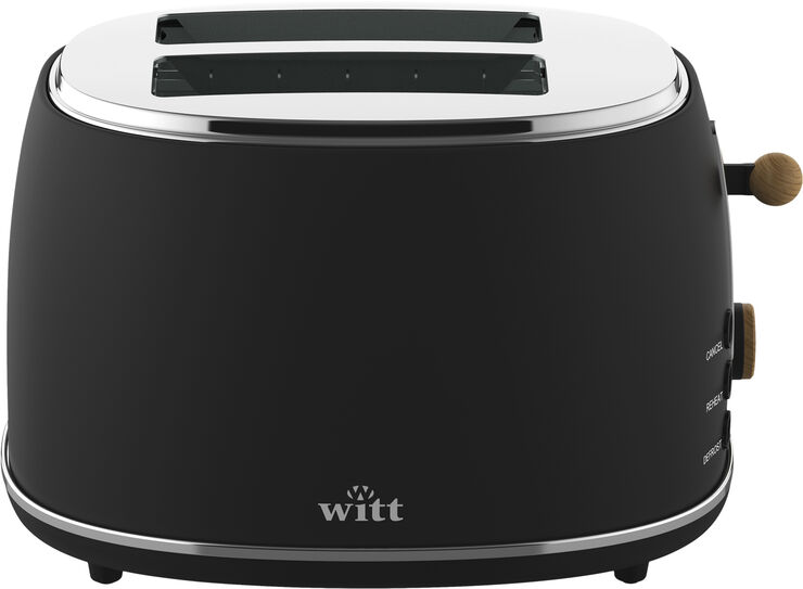 Witt WITT PREMIUM 2-SLICE TOASTER WOOD BLACK Black