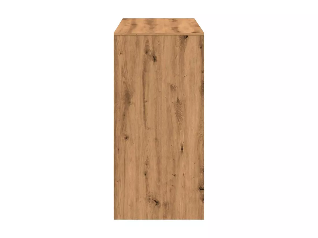 Table de bar chêne artisanal 102x50x103,5 cm bois d'ingénierie