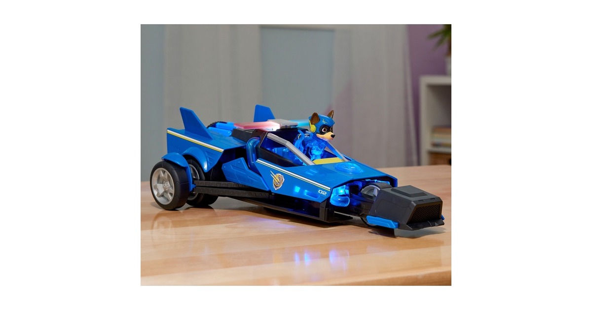Spin MasterPAW Patrol: The Mighty Movie, Chase’s Deluxe Transforming Cruiser Speelgoedvoertuig
