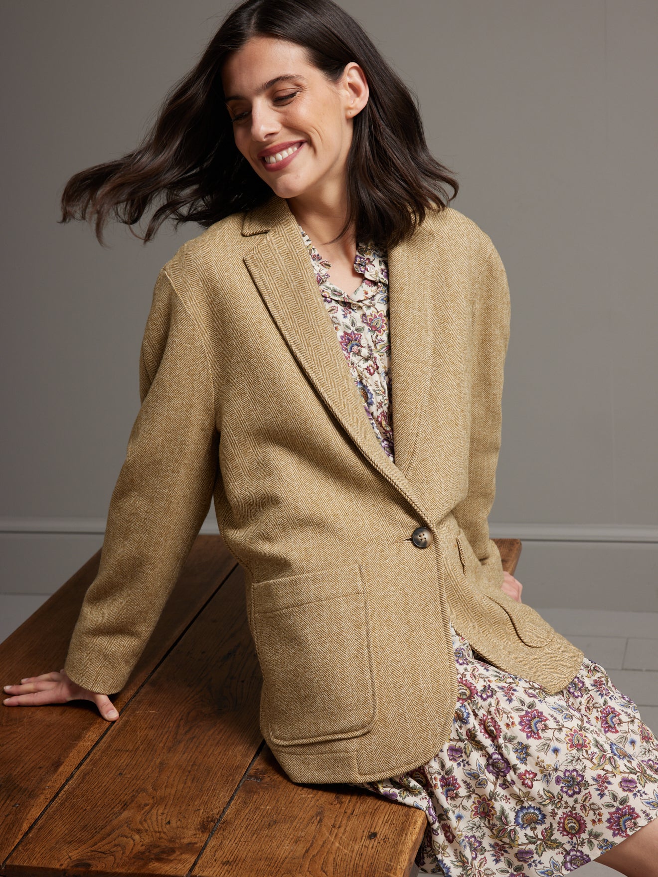 Veste chevrons souple femme