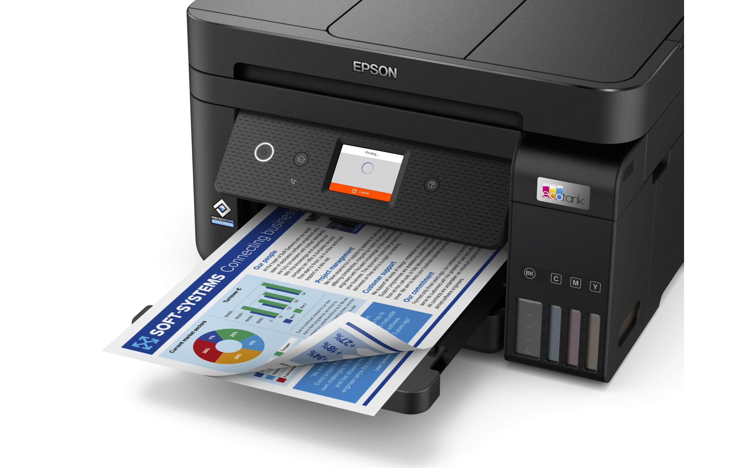 Multifunktionsdrucker EcoTank ET-4850<br>4-in-1-Multifunktions-Tintenstrahldrucker mit Ecotank-System
