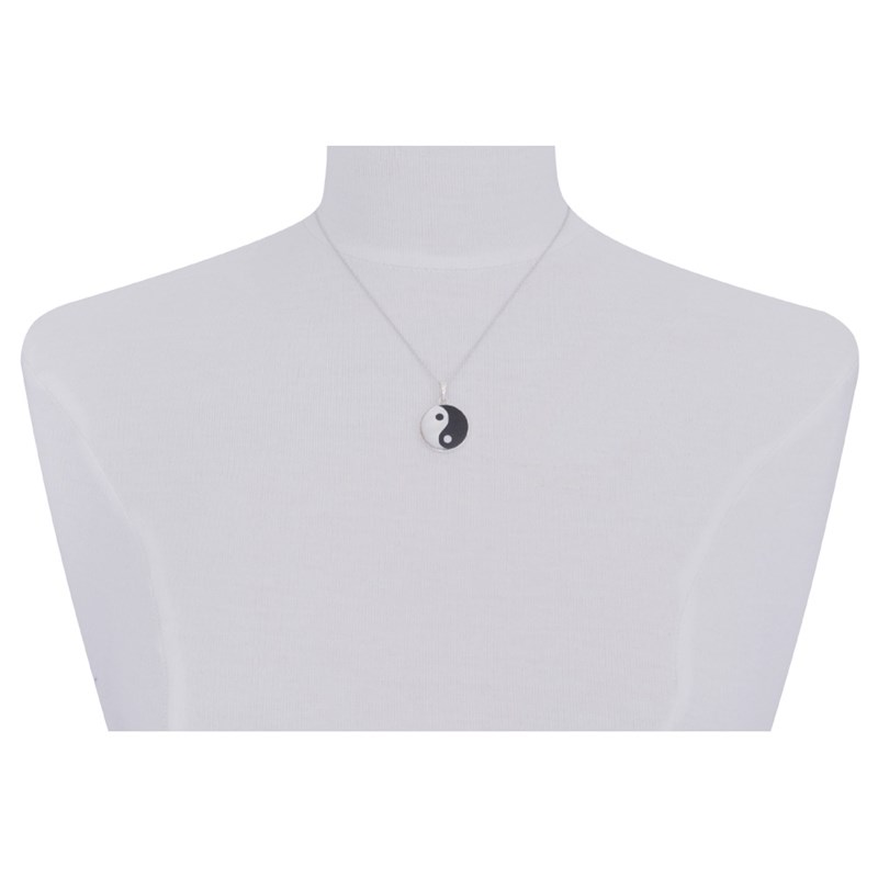 Pendentif Argent Yin et Yang Grand Modèle
