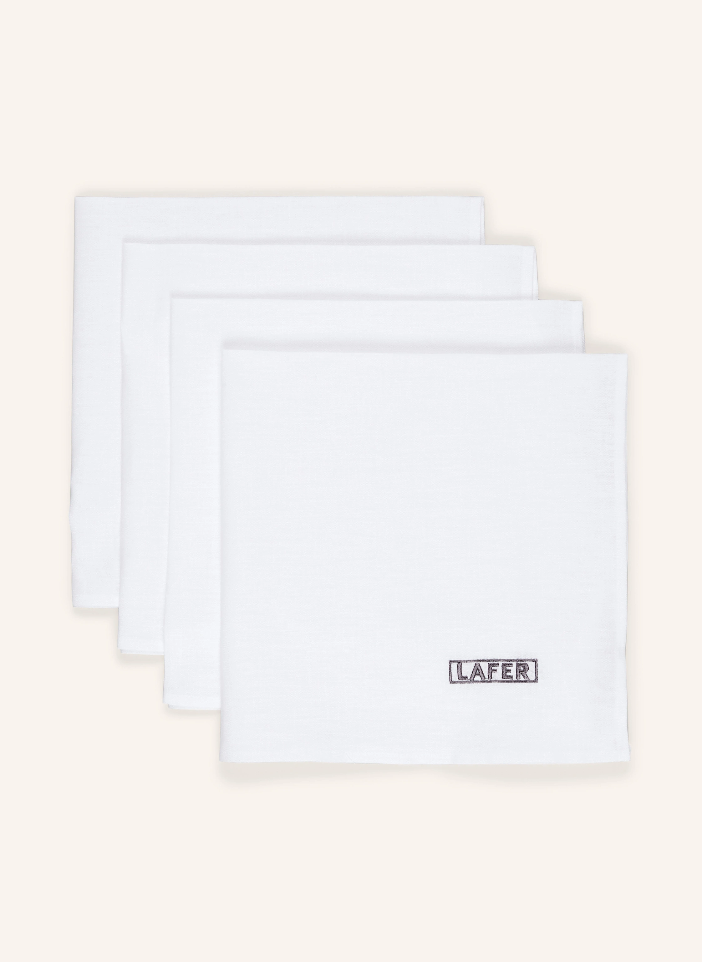 JOHANN LAFER EDITION 4er-Set Stoffservietten aus Leinen