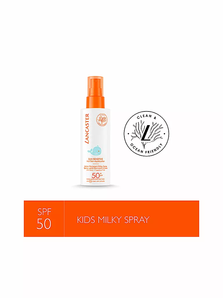 LANCASTER  Clean Sun Sensitive Kids Milky Spray SPF 50 150ml keine Farbe