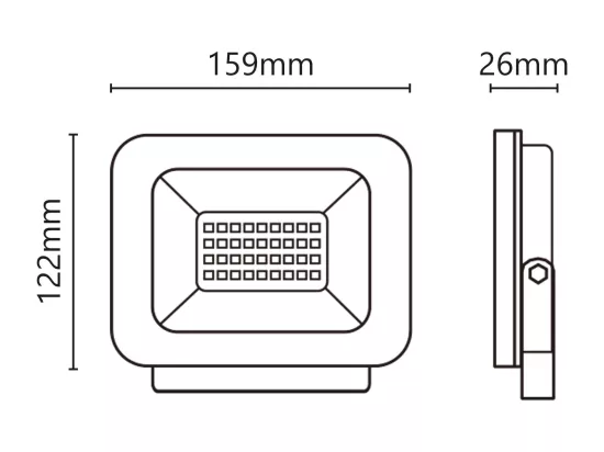 Projecteur LED 9-30V 30W 2550lm 4000K