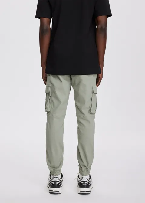 Twill cargobroek groen (GRN.SA)