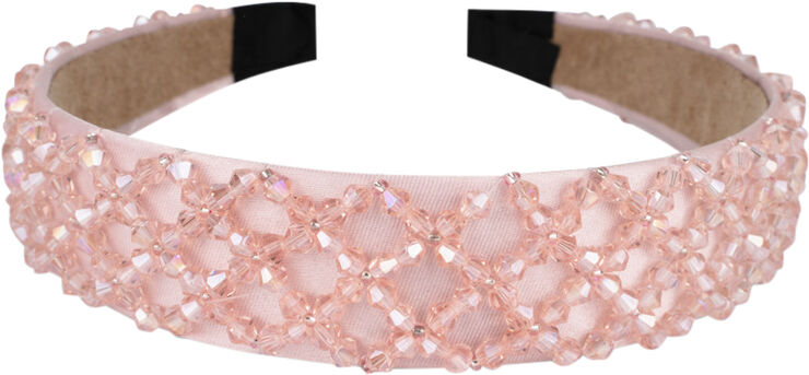 Sui Ava Sandy Crystal Headband Beige