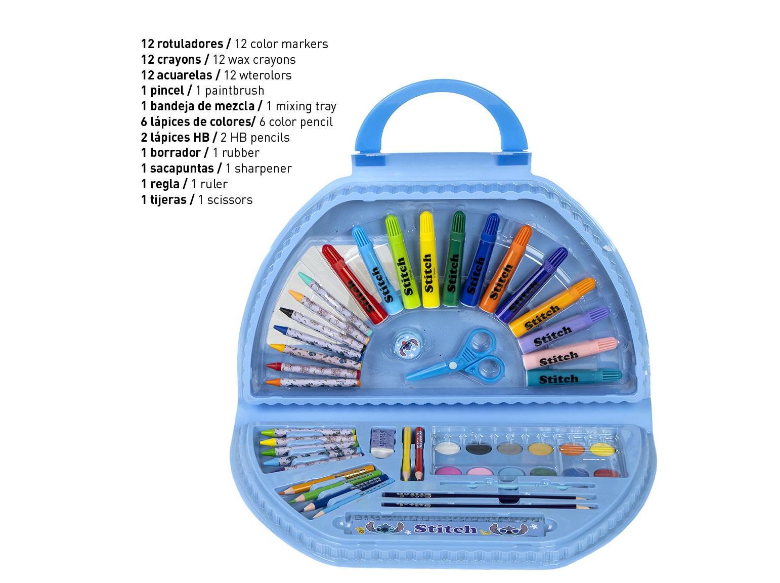 SET MALA PINTURA STITCH 50 PEÇAS