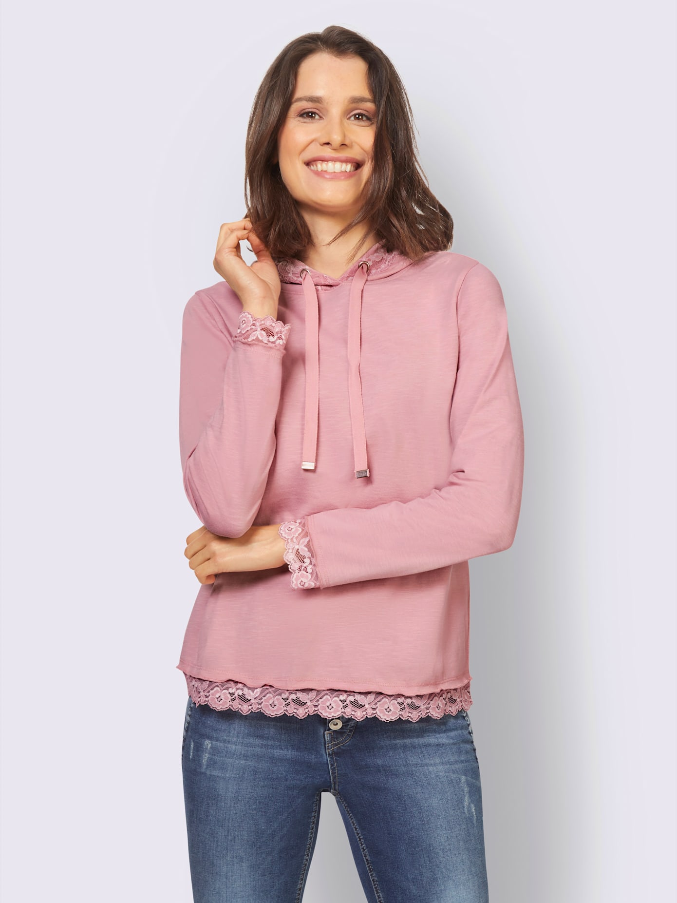 T-shirt à capuche pur coton