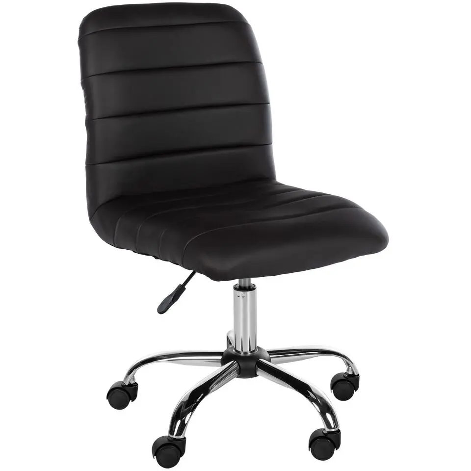 CLP Bureaustoel Redding chroom Frame - Kunstleer - bruin