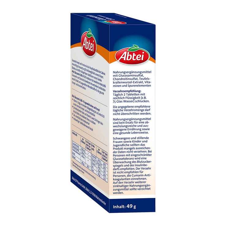 Abtei Glucosamin 1500 Tabletten TF, 30 St