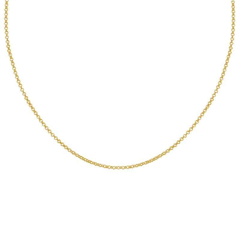 Chaine en Plaqué Or 2mm Maille Jaseron 3 Tailles