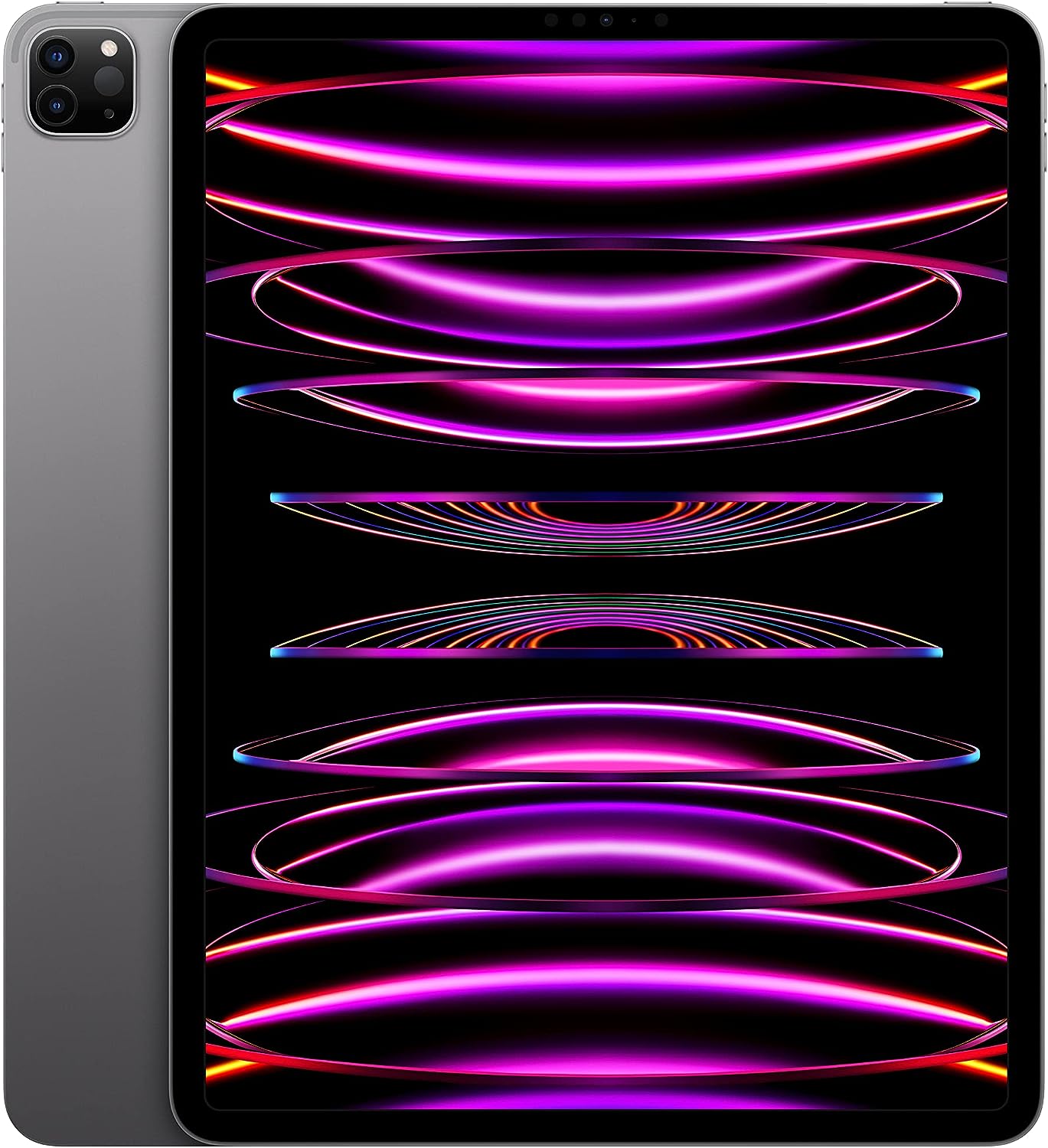 Apple iPad Pro de 12,9 polegadas (6ª geração): com chip M2, tela Liquid Retina XDR, Wi-Fi 6e, câmeras frontal de 12 MP e traseira de 12 MP e 10 MP, Face ID, bateria para o dia todo – Cinza espacial