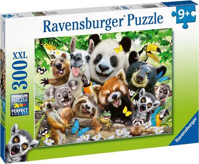 Ravensburger Puslespill Villdyr Selfie 300 Brikker