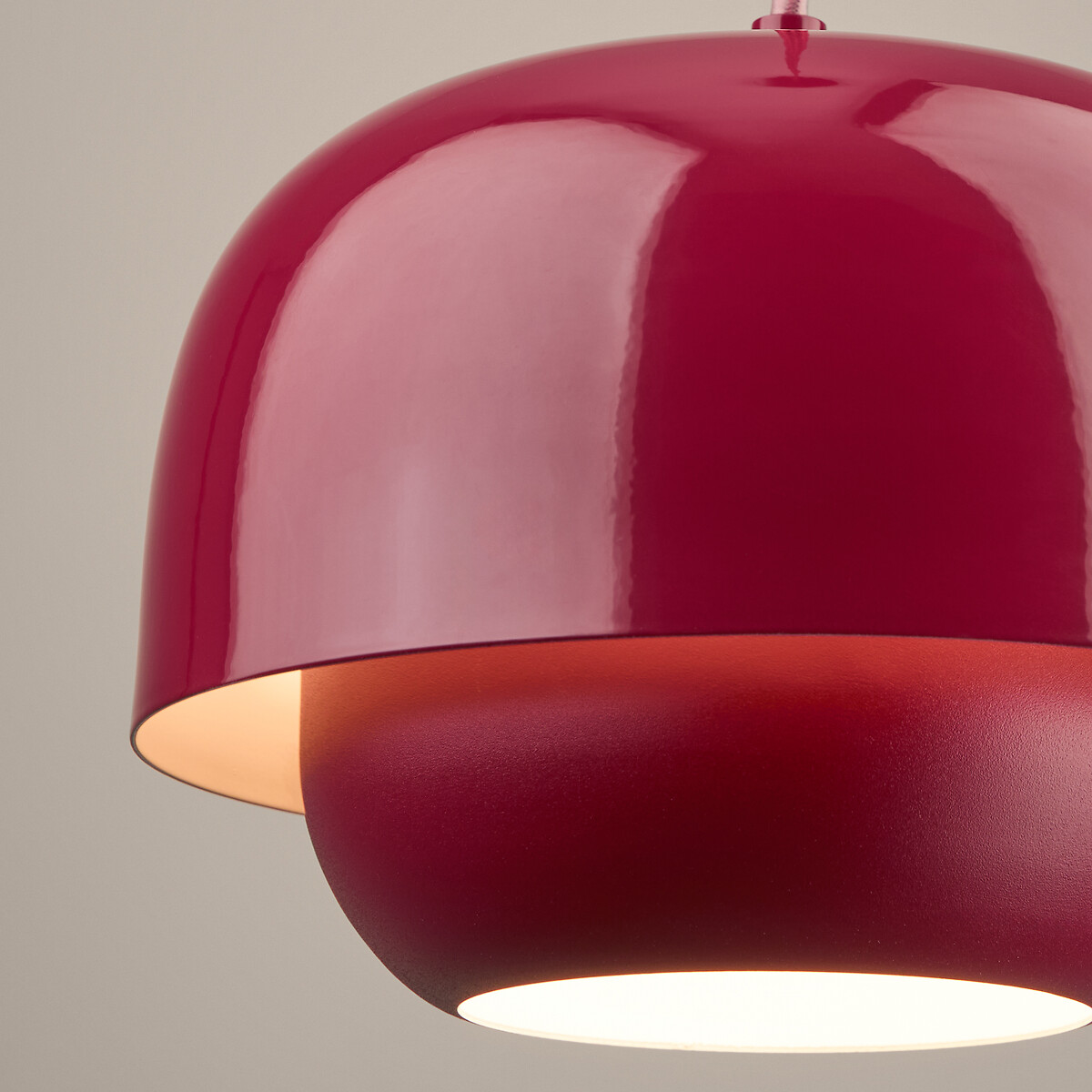 LA REDOUTE INTERIEURS<br>Candeeiro suspenso colorido de metal Ø21,4 cm, Kinoko