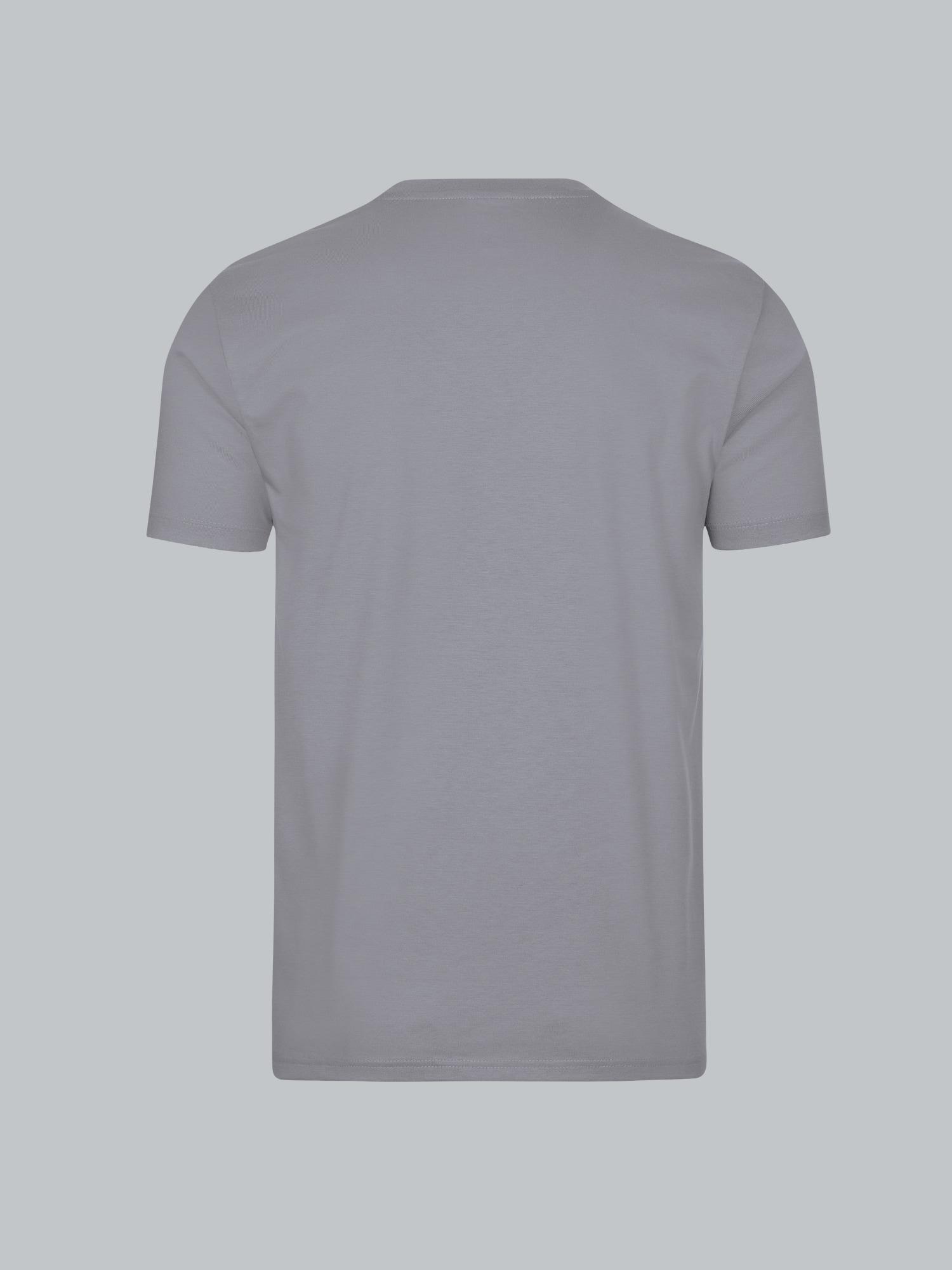 V-Shirt DELUXE Baumwolle Cool-grey