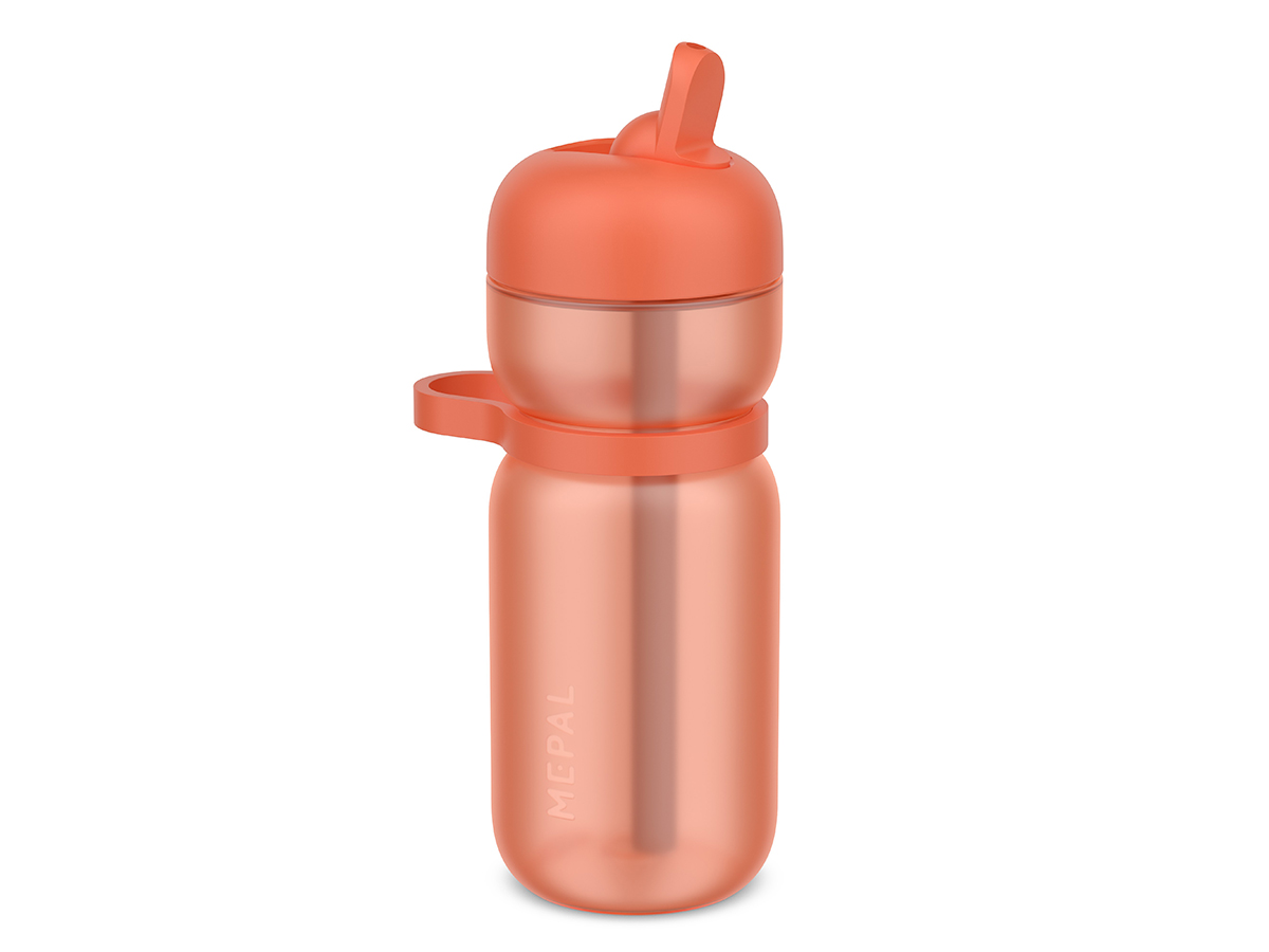 Mepal Sport Flip 600 ml drinkfles - Peach orange