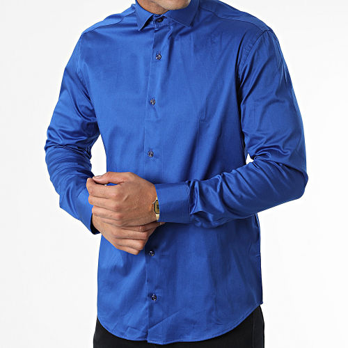 Chemise Manches Longues Y3642 Bleu
