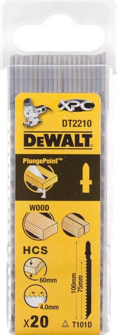 DeWALT DT2210 T 101 D Decoupeerzaagblad voor Hout VE=20