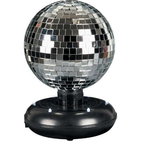 Discokugle med 6 LED lamper