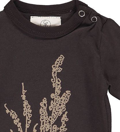 Gro Body k/æ - 3/4 - Idun - Blåck Brown m. Print