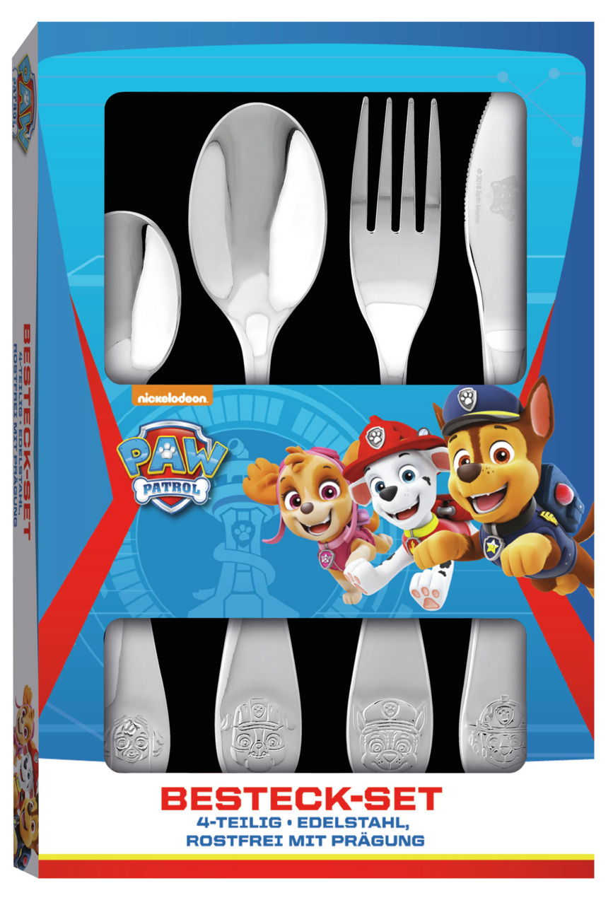 Paw Patrol 4tlg. Edelstahlbesteckset PAW PATROL