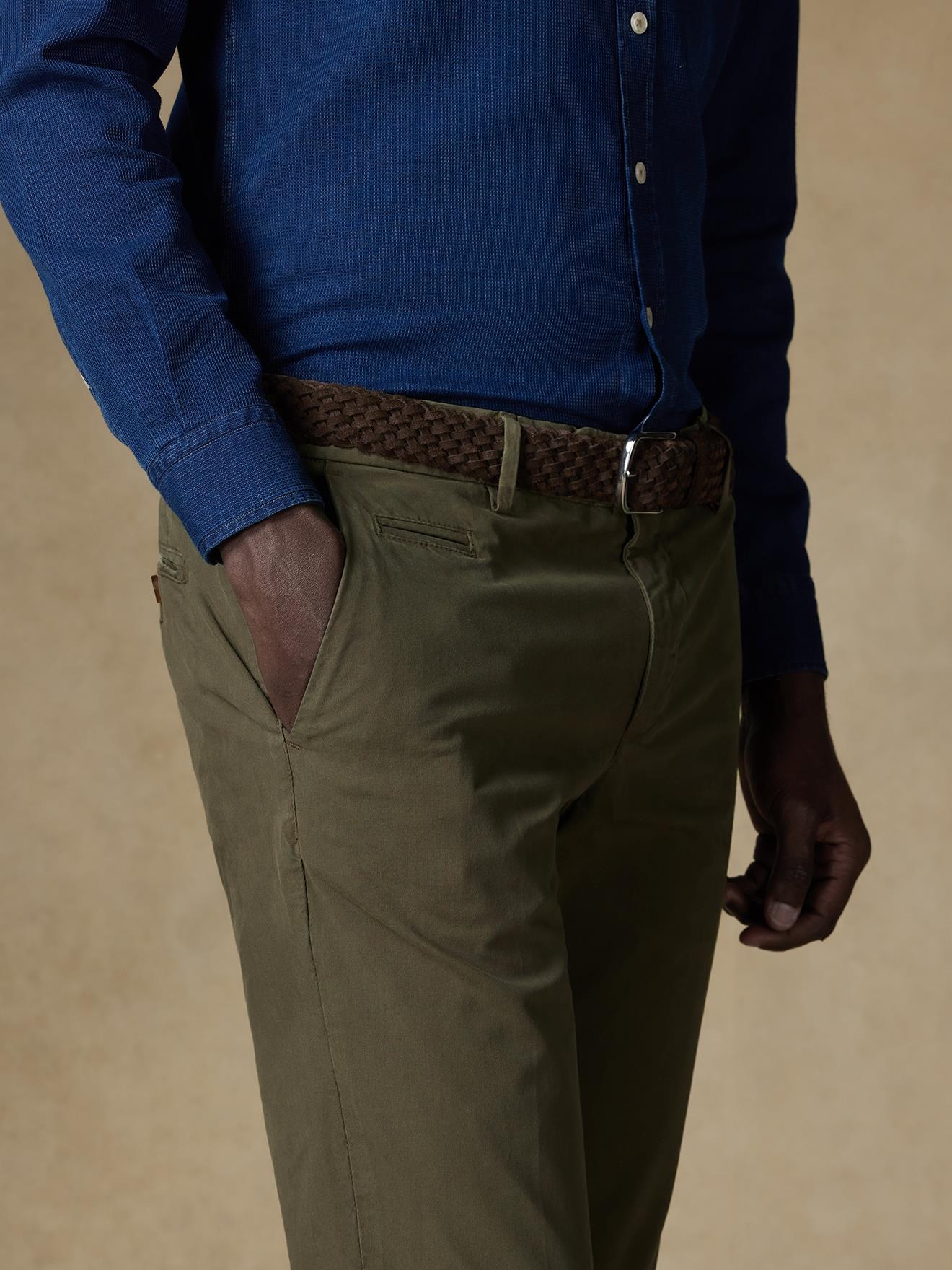 Pantalon chino kaki