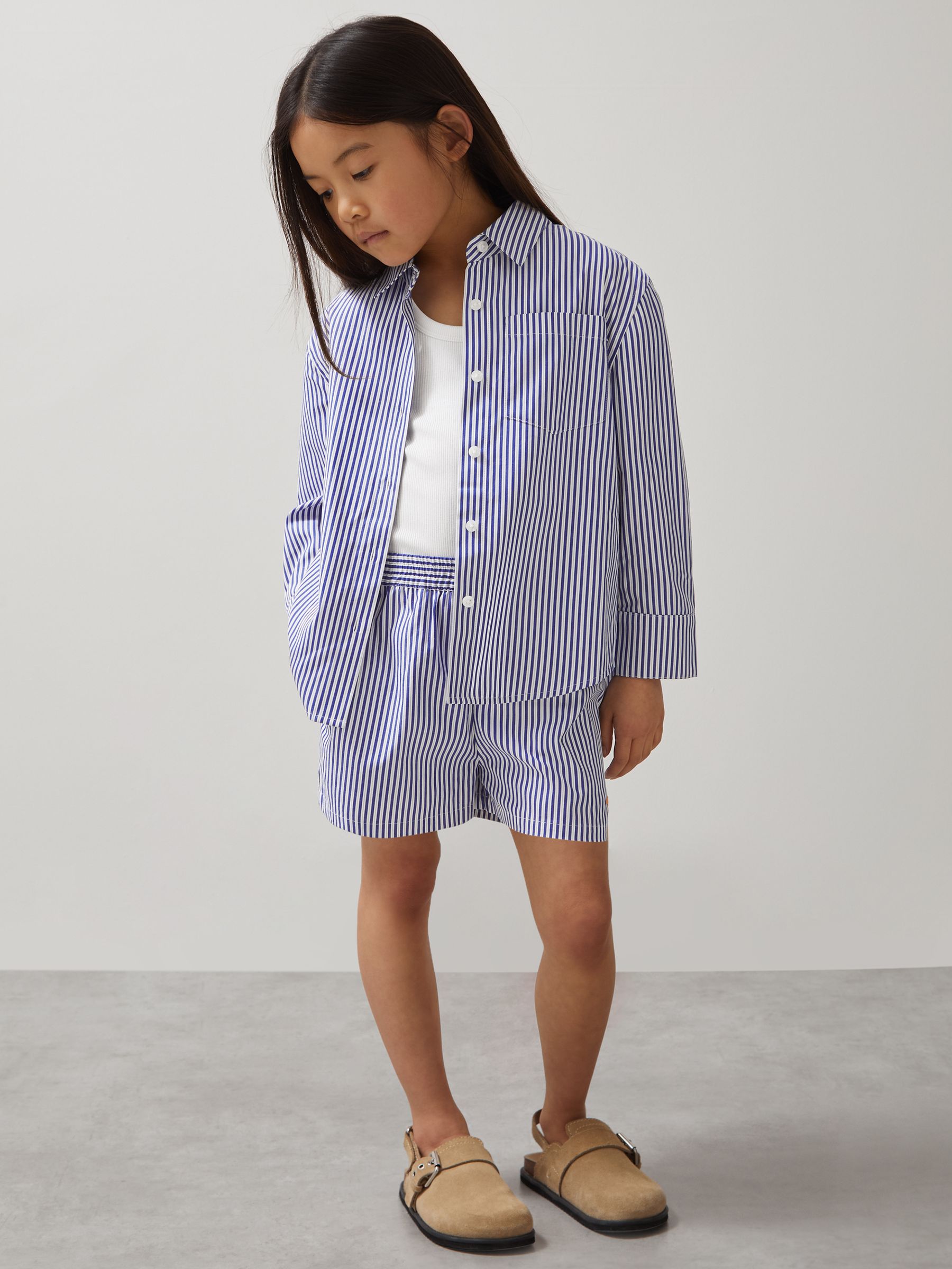 Reiss Lella McLaren F1 Team katoenen shorts met strepen