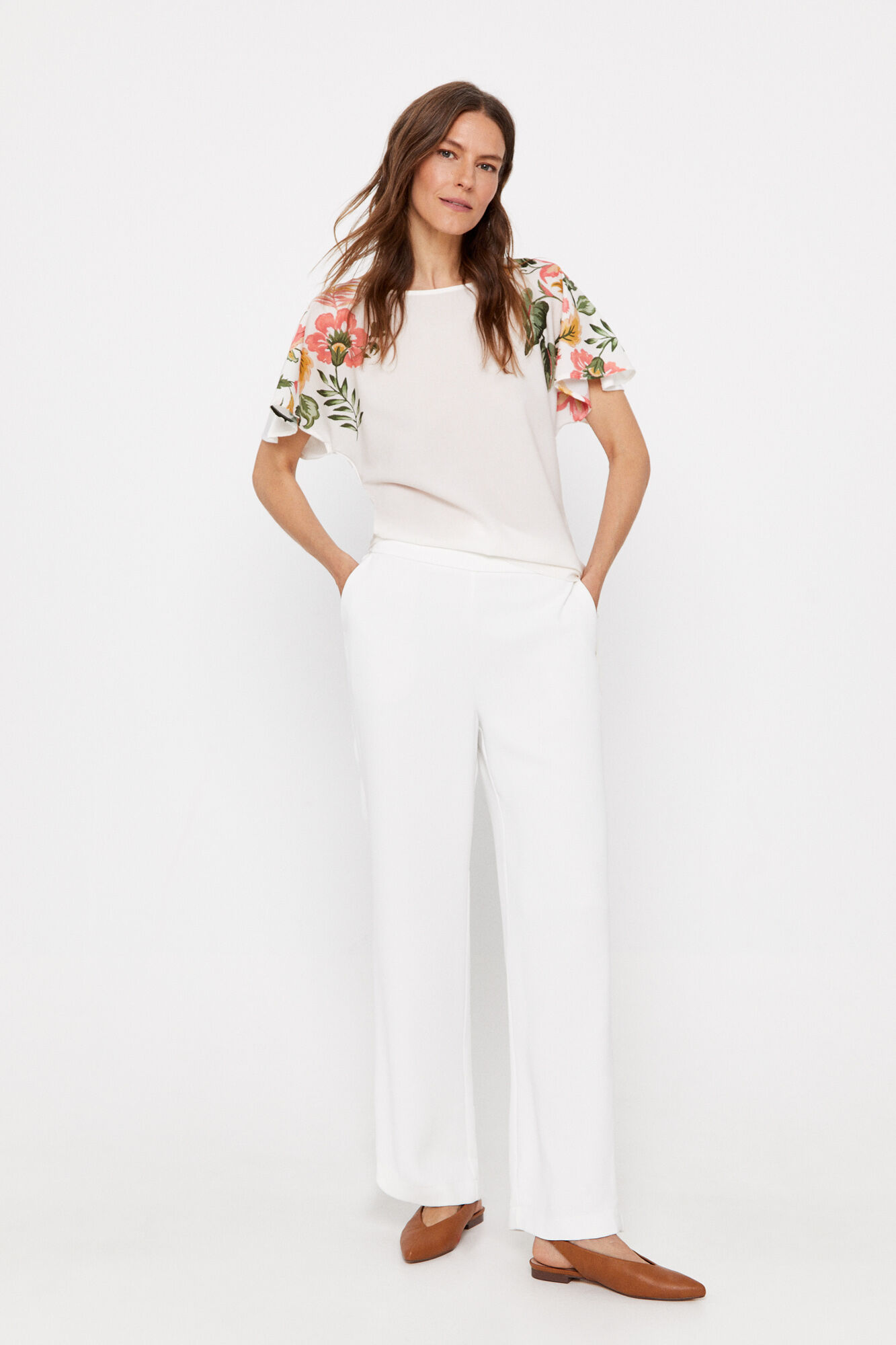 Blusa estampada - Estampa branca