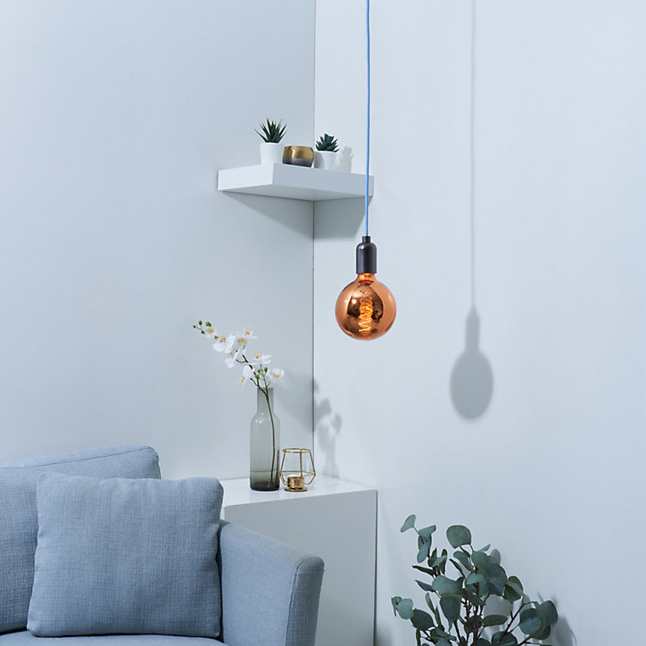 Ampoule LED E27 globe à filament cooper Ø12,5cm 35lm blanc chaud Girard Sudron