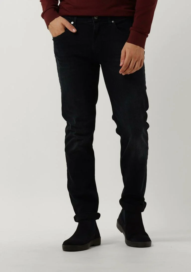 7 FOR ALL MANKIND zwarte 7 for all mankind slim fit jeans slimmy tapered stretch tek principle