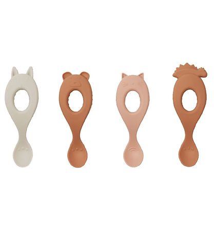 Liewood Löffel - Liva - Silikon - 4er-Pack - Rose Mix