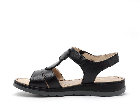 Caprice nu pieds plats femme 28154 noir