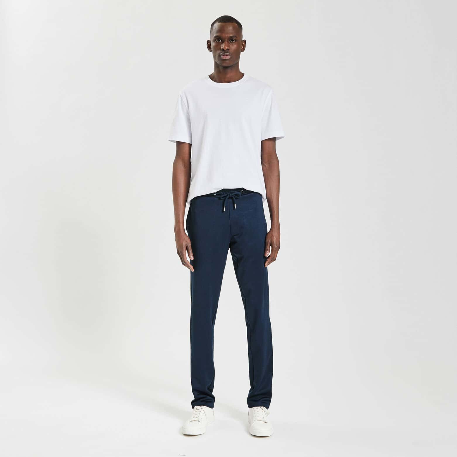 Pantalon de jogging en molleton Bleu foncé