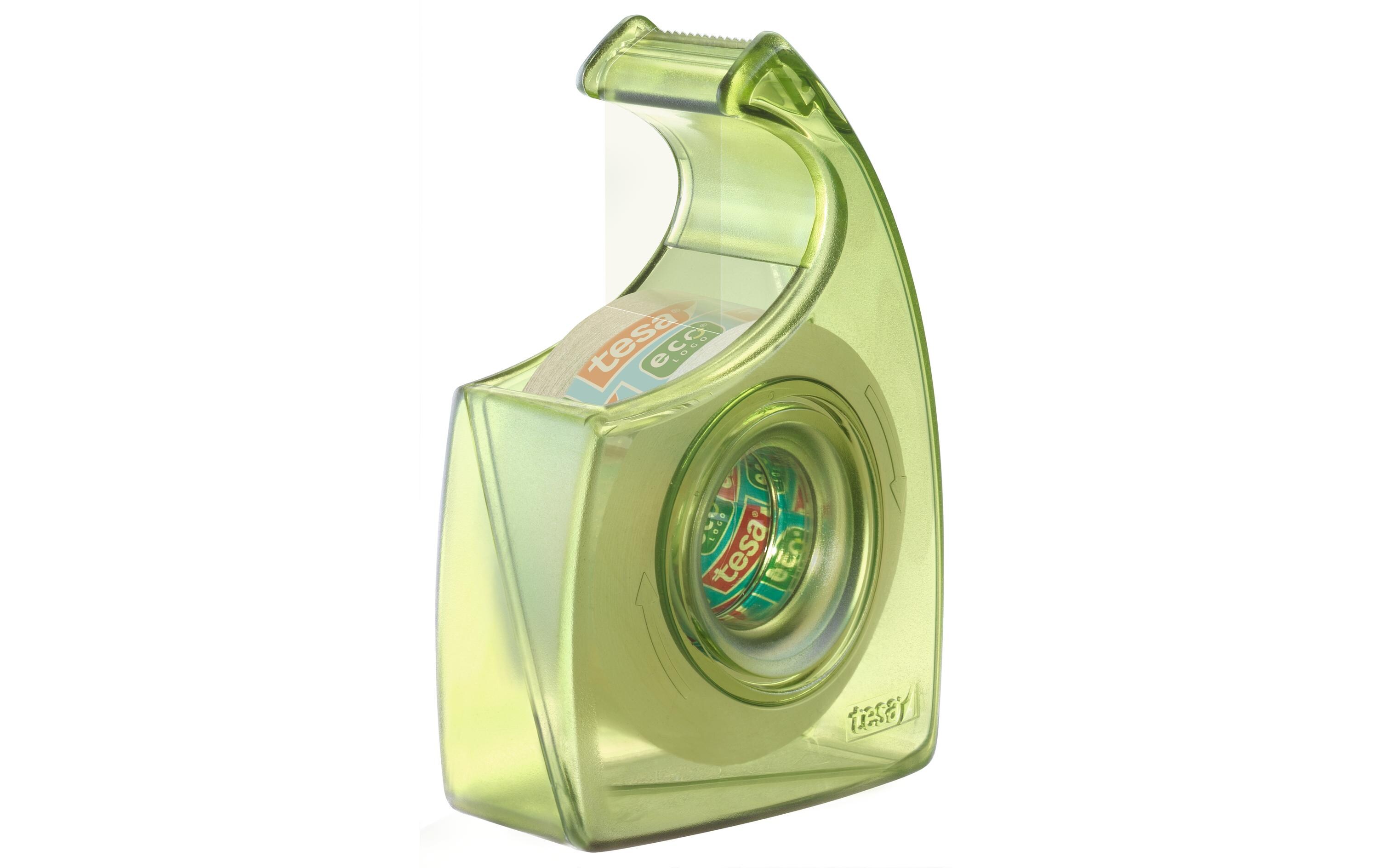 Handabroller Eco & Clear 19 mm x 33 m, TransparentHandabroller, 1 Stk., grün