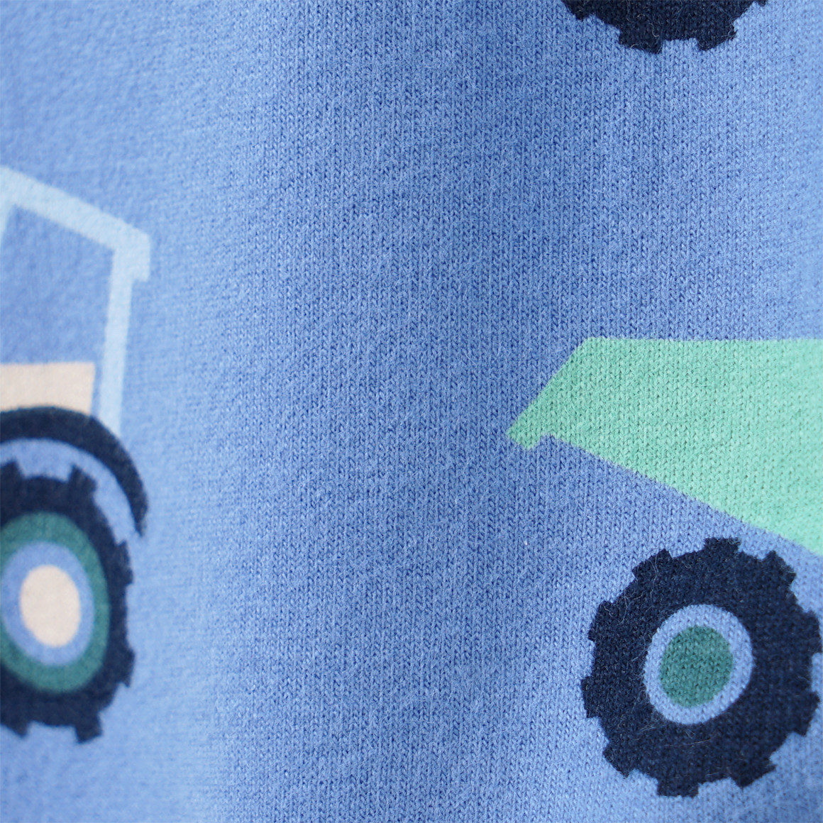 Topomini Baby Jogginghose mit Baufahrzeug-Allover blau