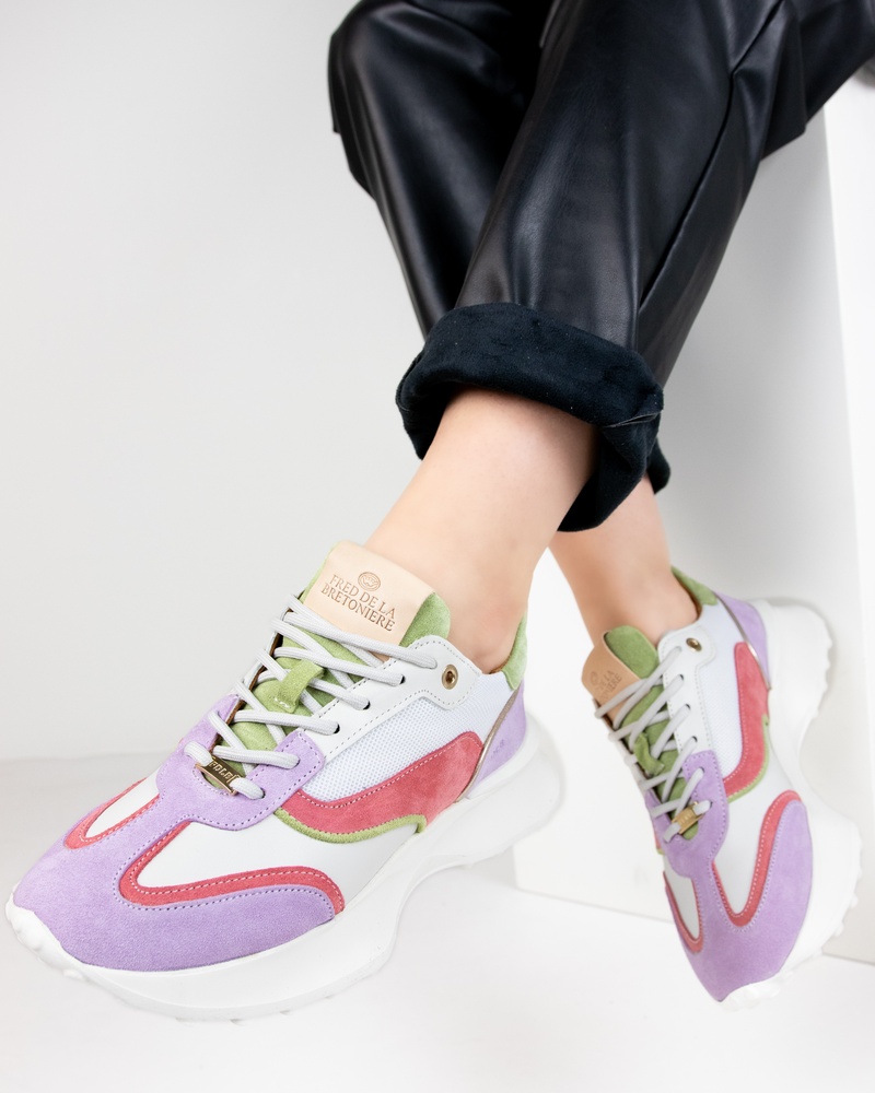 Fred de la Bretoniere Lage sneakers  - paars