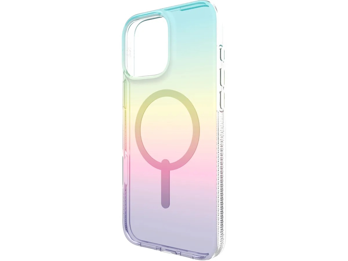 iPhone 16 Pro Max MagSafe Hülle Milan Snap Case Recycled (702315113) - Regenbogen / Transparent (Pastell)