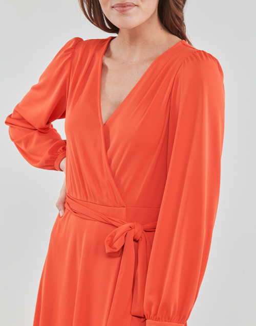 Lauren Ralph Lauren - SHAVILYA-LONG SLEEVE-DAY DRESS Naranja