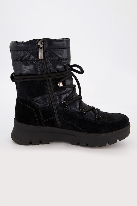 Leder-Boots, Jana Shoes, Bergsteiger-Optik, Weite H