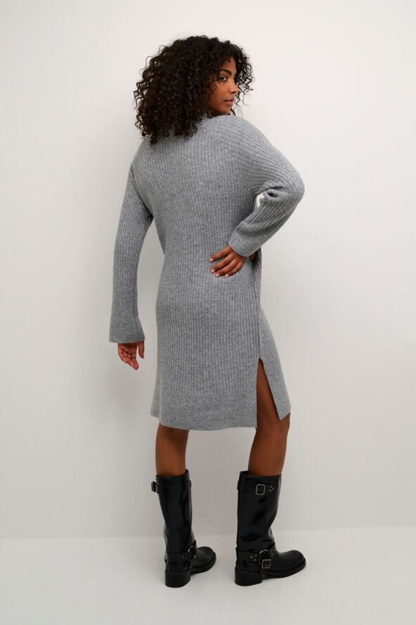 Kaffe KArinya Knit Dress Grey melange