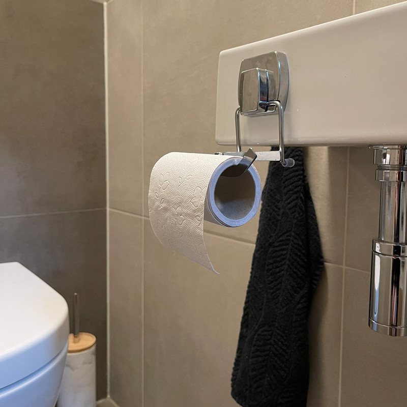 Toiletpapier houder easy lock - 12x9x10 cm